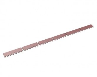Controcoltello in 6 parti 2484x114x25, Hardox, versione 60 per Vecoplan Vecoplan VAZ