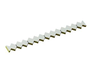 Controcoltello in 6 pezzi 1972x200x50 Eco Line, versione 110, versione W9 per Untha 