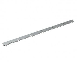 Controcoltello in 6 pezzi 2485x116x25 Premium Line, versione 60, versione B2 per Vecoplan Vecoplan VAZ