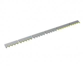 Controcoltello in 6 pezzi 2485x124x25 Eco Line, versione 80, versione W9 per Vecoplan Vecoplan VAZ