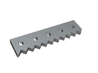 Controcoltello sinistro 460x116x28 PremiumCut, versione 40, versione X per Vecoplan 