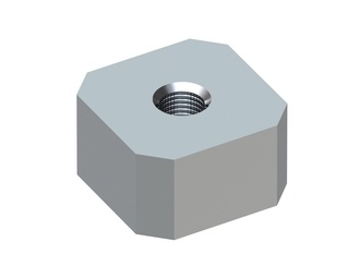 Corona de corte plana 80x80x45, Premium Line, rosca M24, versión X para Vecoplan Vecoplan VEZ