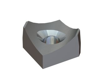 Corona di taglio 110x110x65 Premium Line, con gola concava, versione X per Vecoplan 