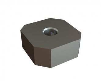 Corona di taglio 80x80x35, Premium Line, filettatura M24, versione X, trapezio a 8 lati per Weima Maschinenbau GmbH Weima WLK