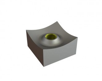 Corona di taglio aggressiva 80x80x45, Eco Line, filettatura M24, versione X per Vecoplan Vecoplan VNZ