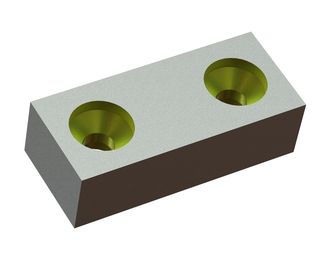 Counter knife 133x57x38 StandardCut, version 172, X version for Weima Maschinenbau GmbH 