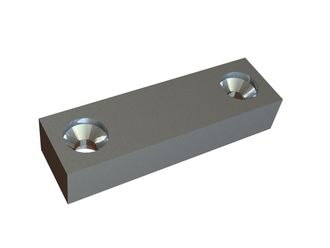 Counter knife 195x57x38 PremiumCut, version 172, X version for Weima Maschinenbau GmbH 