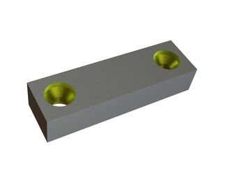 Counter knife 195x57x38 StandardCut, version 172, X version for Weima Maschinenbau GmbH 