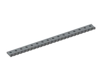 Counter knife 2-part 1596x131x40, Premium Line, 16 slotted holes, 4xM10, X version for Vecoplan LLC (Retech) 