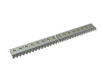 Counter knife 2-parts 1300x137x36 Eco Line for Vecoplan LLC (Retech) 