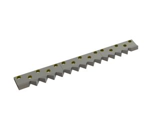 Counter knife 3-piece 1394x156x45/30 StandardCut, version 70, X version for Zeno Zerkleinerungsmaschinen 