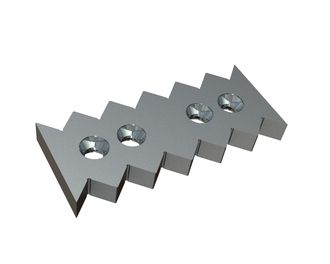 Counter knife 345x146x37 Premium Line version 43, W9-version for Lindner Recyclingtech Lindner Meteor