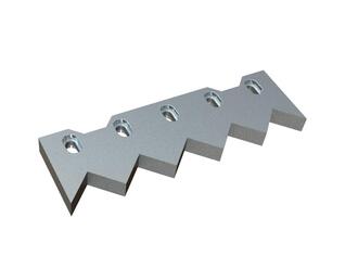 Counter knife 390x120x30 PremiumCut version 78 for Bano Recycling s.r.l. 