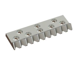 Counter knife 440x127x39, PremiumCut, 8 slotted holes, 10 tooth notches, X version 