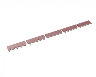 Counter knife 5-part 1993x121x25, Hardox, version 80 for Vecoplan Vecoplan VAZ