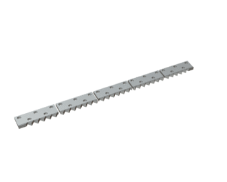 Counter knife 5-parts 2485x175x31/43 Eco Line for Zeno Zerkleinerungsmaschinen 