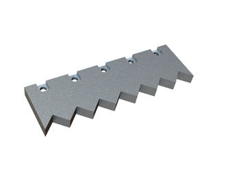 Counter knife 557x175x39, PremiumCut, version 60, X version for Bano Recycling s.r.l. 