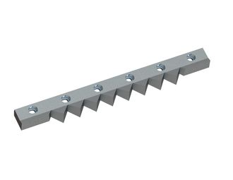 Counter knife 595x73x30 PremiumCut, version 40, W version for Zeno Zerkleinerungsmaschinen 