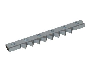 Counter knife 595x73x30 PremiumCut, version 40, X version for Zeno Zerkleinerungsmaschinen 