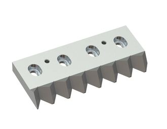 Counter knife center left 322x137x35 Premium Line, version 40, X version for Vecoplan LLC (Retech) 