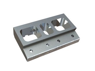 Counter-knife holder 345x198x72, special version, version 172 - 12°, armored for Lindner Recyclingtech 