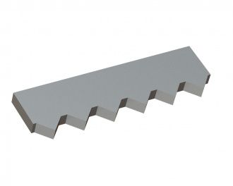 Counter knife middle 382x108x25 Premium Line for Vecoplan 