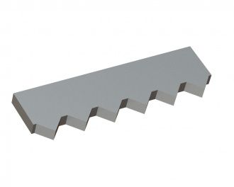 Counter knife middle 382x108x25 Premium Line for Vecoplan LLC (Retech) 