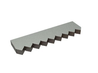 Counter knife middle 390x104x28 Premium Line for Vecoplan LLC (Retech) Vecoplan VAZ 2500