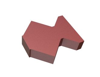 Counter knife outer 215x200x50 Premium Line versione 110, Hardox for UNTHA America Untha XR 3000