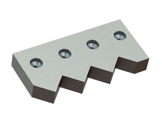 Counter knife outer 310x150x45 Premium Line tooth step 80, W-version for WEIMA America Inc. 