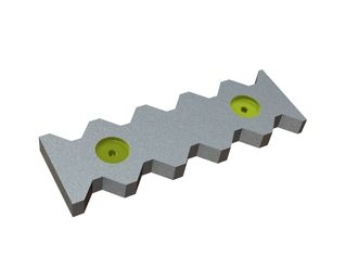 Counter knife outer 487x155x38 Eco Line version 80, W9-versio for Vecoplan Vecoplan VEZ