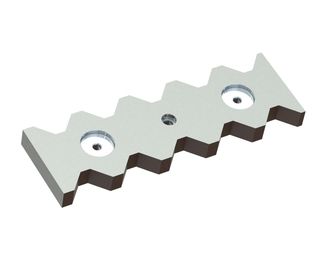Counter knife outer 487x155x38 PremiumCut, version 80, W9 version for Vecoplan LLC (Retech) 