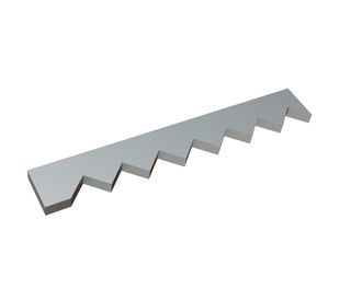 Counter knife outer 656x98x28 Premium Line, version 80, X version for Vecoplan LLC (Retech) Vecoplan VVZ 300