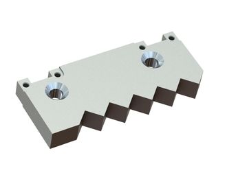 Counter knife outer adjustable, 2 countersunk holes, 5 teeth, tooth spacing 35 for WEIMA America Inc. 