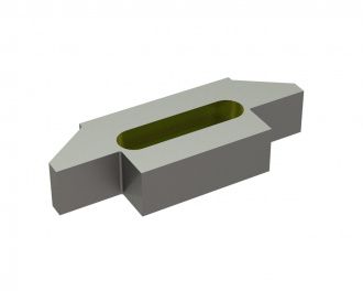 Counter knife outside 218x80x40 Eco Line for Eldan HPG 165