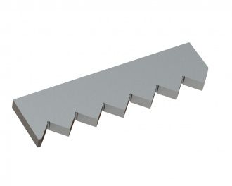 Counter knife outside 430x116x25 Premium Line for Vecoplan LLC (Retech) Vecoplan VAZ 2500