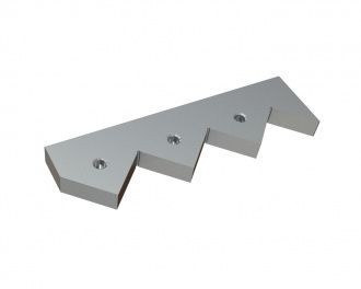 Counter knife outside 440x126x37 Premium Line for Lindner Recyclingtech Lindner Saturn