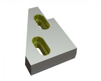 Counter knife right 245x168x50 Eco Line W9-version for Eldan Recycling Eldan SC | Super Chopper Counter knife right 245x168x50 Eco Line W9-version for Eldan Recycling Eldan SC | Super Chopper