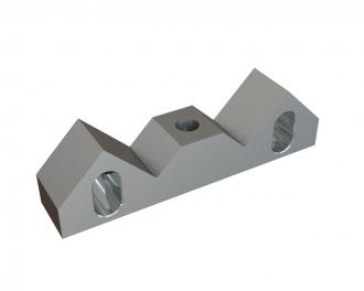 Counter knife stop 126x35x25 for Vecoplan LLC (Retech) Vecoplan VAZ 1800