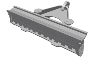 Counter-knife traverse version 80 Special variant for Vecoplan Vecoplan VAZ 2000