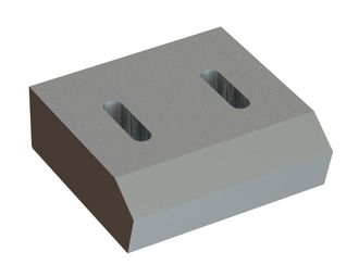 Counterholder for stator knife center for Eldan SC 2118