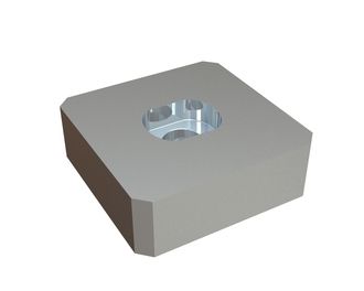 Couronne de coupe 148x148x49, PremiumCut, trou avec lamage oblong unilatéral, version X pour Bano Recycling s.r.l. 