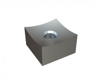 Couronne de coupe 34x34x20, avec rayon concave, Premium Line, filetage M12, version X 