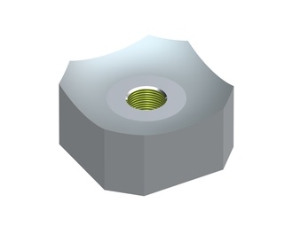 Couronne de coupe 40x40x20, Eco Line, filetage M12, version Y pour Vecoplan 