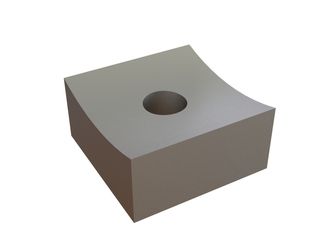 Couronne de coupe 60x60x30, Premium Line, filetage M20, version W 