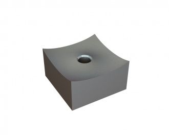Couronne de coupe 70x70x40, avec rayon concave, Primus Line, filetage M16, version X 