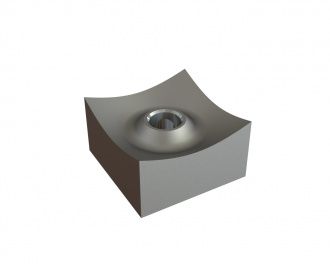 Couronne de coupe agressive 80x80x45, Premium Line, filetage M24, version X pour Vecoplan Vecoplan VNZ