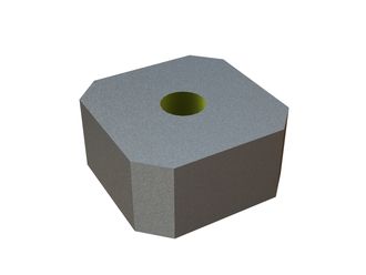 Couronne de coupe plate 100x100x48, Eco Line, filetage M30, version X pour Weima Maschinenbau GmbH 