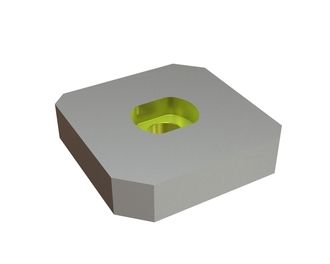 Couteau 119x119x29 StandardCut lamage trou oblong unilatéral, 1 perçage, version W pour Bano Recycling s.r.l. 