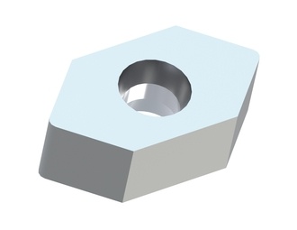 Couteau 38.3x38.3x17.5 PremiumCut, version K, carbure 